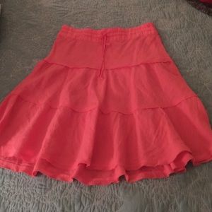 COPY - Coral linen skirt new without tags. Never …